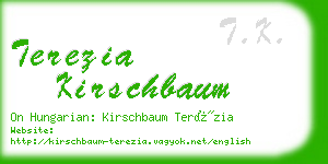 terezia kirschbaum business card